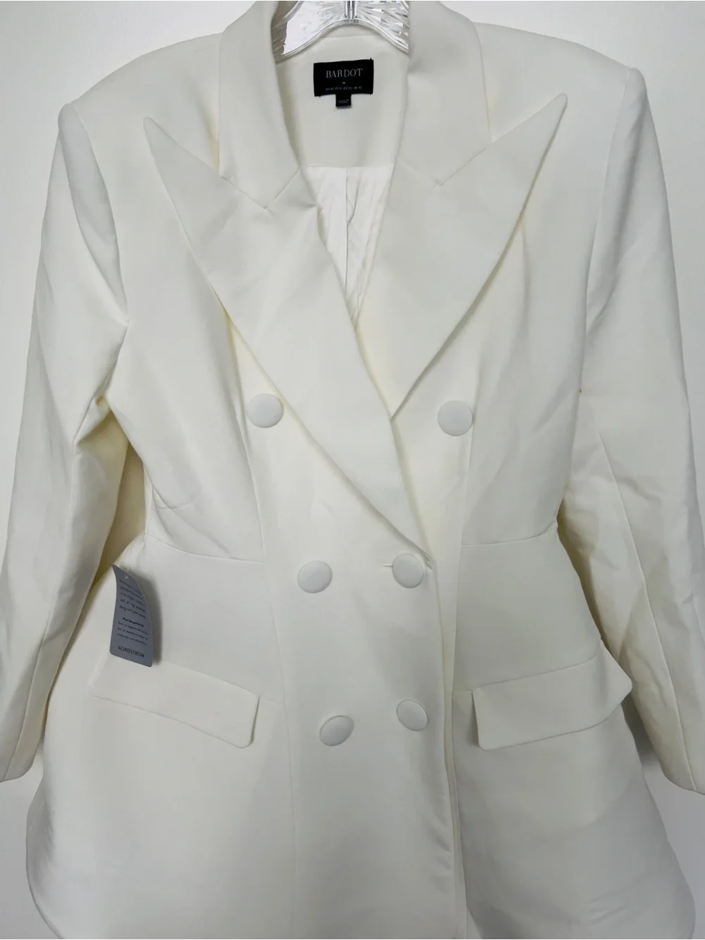 Bardot women’s White Double-Breasted Blazer Dress